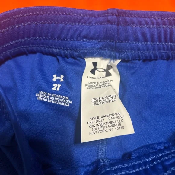 NWT Under Armour Boys Orange Graphic T-Shirt & Blue Shorts Set | Size 2T - Picture 3 of 6